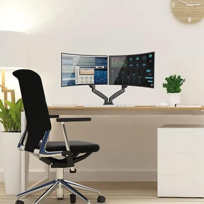 Кріплення для монітора Barkan 13-34 дюйми, регульоване, для столу, LED/LCD, витримує до 6 кг, газ-амортизатор, подвійний кріплення
