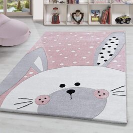 Дитячий килим HomebyHome з малюнком кролика 120x170 см