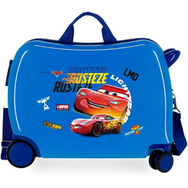 Візок для салону Disney Cars Rusteze Lightyear, 50 x 38 x 20 см, жорсткий пластик, бічна комбінована застібка, 34 л, 1,8 кг, 4 колеса, ручна поклажа (синій)