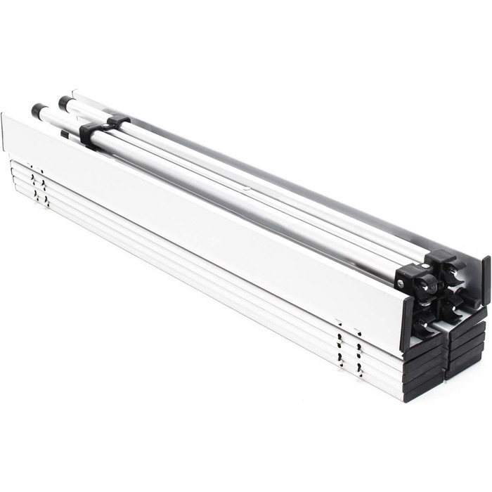 Складаний кемпінговий стіл Wiltec з алюмінієвою стільницею, регульована висота, навантаження до 30 кг (70x69 см) для відпочинку на природі та балкона