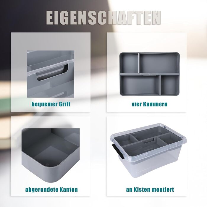 Астор24 Коробки для зберігання 2x 40 л (60 кульок) - для різдвяних прикрас, харчові, стекові, для різдвяних кулі