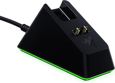 Підставка для навушників Razer Chroma з USB-хабом та RGB-підсвічуванням (7.1 Surround Sound, інтегрована підставка, протиковзкий фундамент) Білий (Чорний, Mouse Dock Chroma, Single)