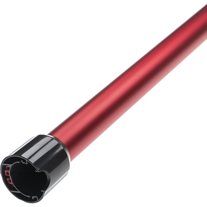 Вакуумна трубка vhbw сумісна з пилососом Dyson V7 Motorhead, V7 Motorhead, V7 Fluffy (стара модель) - роз'єм 35 мм, Довжина 74 см червоний сірий