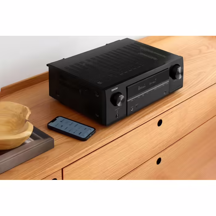 AV-ресівер Denon AVR-X1800H 7.2-канальний, Hi-Fi підсилювач із Dolby Atmos, DTS:X, 8K HDMI, Bluetooth, Wi-Fi, AirPlay 2, HEOS, Alexa, 6 HDMI входів, 1 вихід