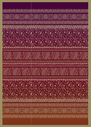 Плед Bassetti Brenta, 100 бавовна, рубіново-червоний, 155x220 см
