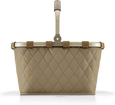 Сумка-шопер Reisenthel Carry Bag Frame Rhombus Olive – велика містка сумка з внутрішньою кишенею, водонепроникний дизайн