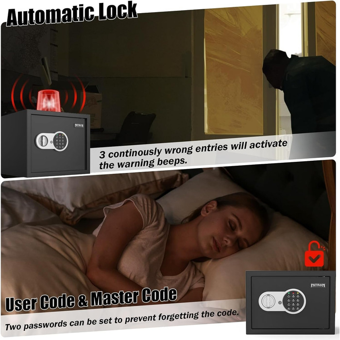 Сейф з ключем, цифровий сейф для зберігання цінностей