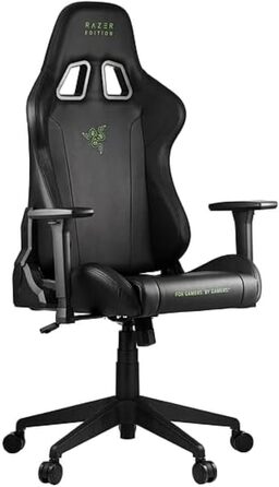 Ігрове крісло Razer TAROK Essentials Edition від Zen Gaming, з підтримкою попереку та шиї, 3D підлокітники, чорний/зелений колір