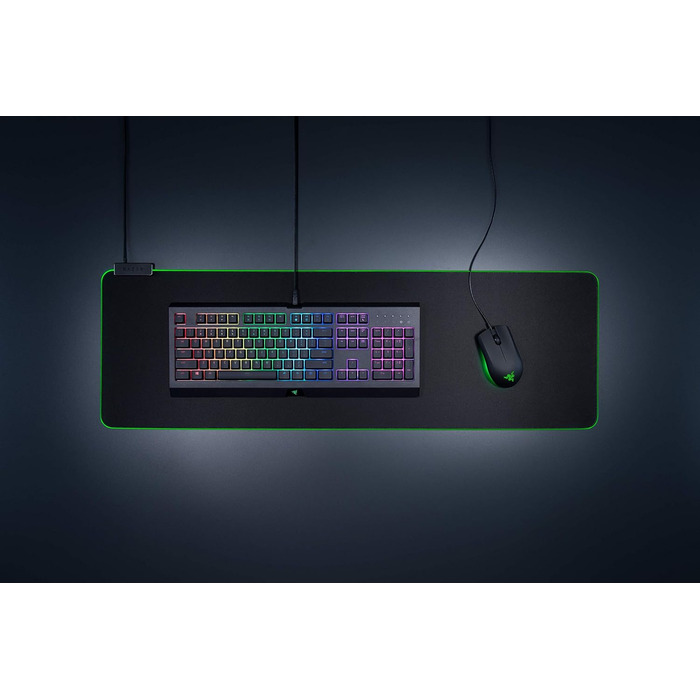 Килимок для миші Razer Goliathus Extended Chroma - великий, RGB, з тканиною поверхнею, чорний