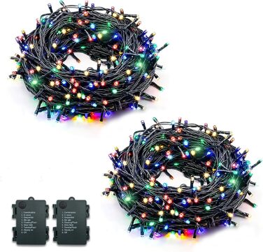 Гірлянда світлодіодна Hopelit, 50 LED, 5 м, з таймером, 8 режимів, для дому та саду, вологостійка, на батарейках