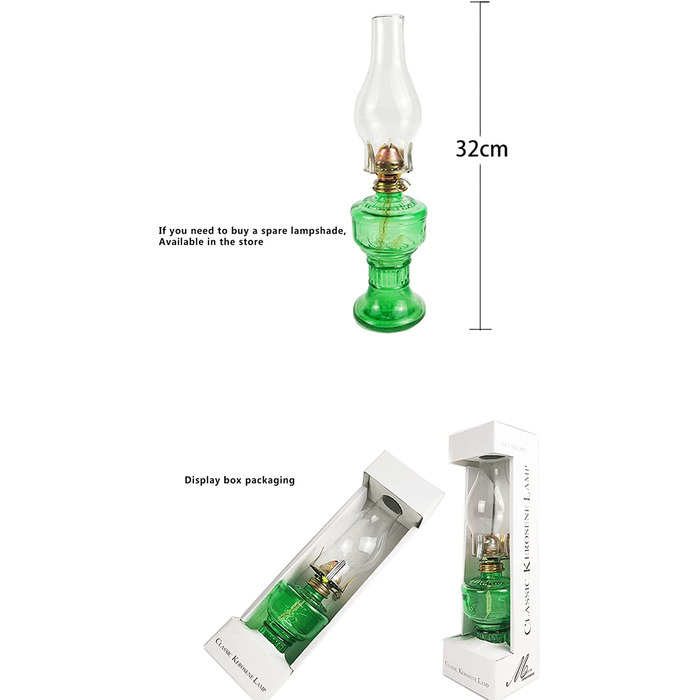 Гасова масляна лампа ANFUTON, ліхтар, Вінтажна лампа з чотирма кігтями, прозоре скло, масляні лампи для внутрішнього використання, декор