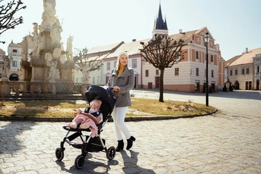 Дитячий візок PETITE&MARS Cross, колір: Антрацит Блю