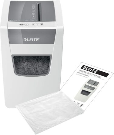 Шредер Leitz IQ Aktenvernichter Home Office: безпечний знищення документів, P4, 23L, для офісу, білий