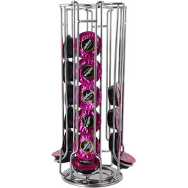 Тримач для капсул кави Lavazza A Modo Mio Passionale, поворотний, на 32 капсули, срібний