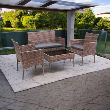 Комплект садових меблів із техноротанга Ideal Garden від MTG Trade Group, 4 предмети