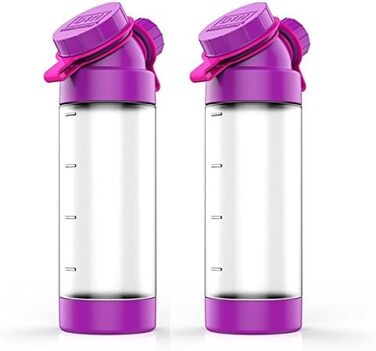 Герметична пляшка для пиття для дітей JuNiki 's - набір з 2 шт. за спеціальною ціною 2 x фіолетовий