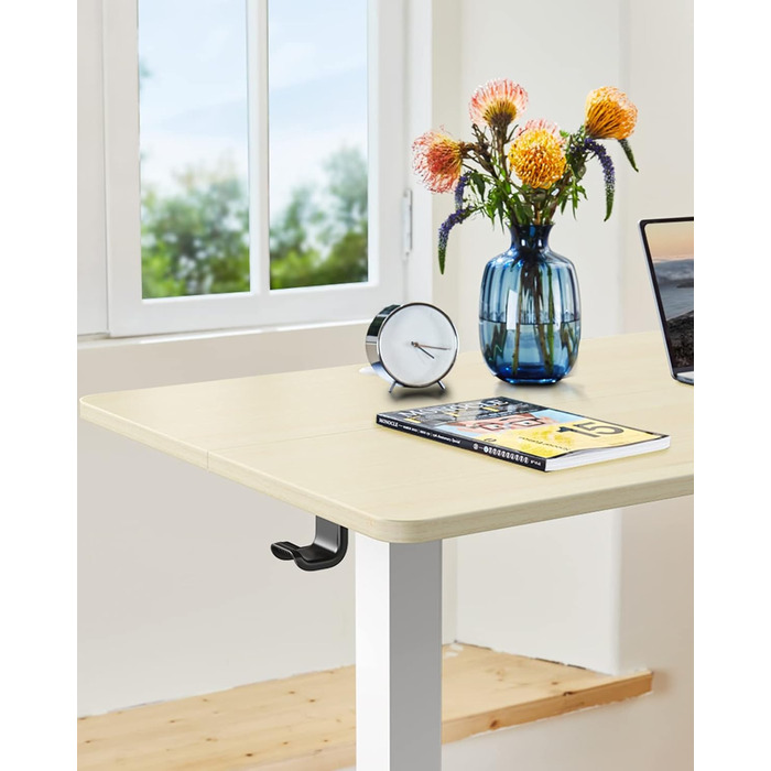 Електричний регульований стіл ErGear 120 x 60 см з пам'яттю, для дому та офісу, світле дерево