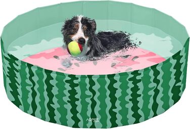 Пластиковий басейн для собак, домашніх тварин, складний, для саду 160 х 30 см (ØxH)