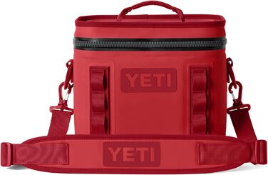 Чорний рюкзак-холодильник YETI Hopper Flip 8 (Rescue Red)