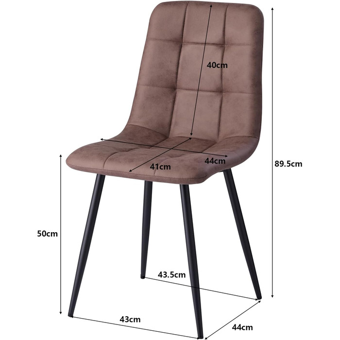 Обідній комплект на 5 персон: круглий стіл 100 см та 4 стільці (голландський фліс). Підходить для кухні, вітальні, балкону, ресторану, офісу. Темне дерево + світле дерево (темно-коричневий)