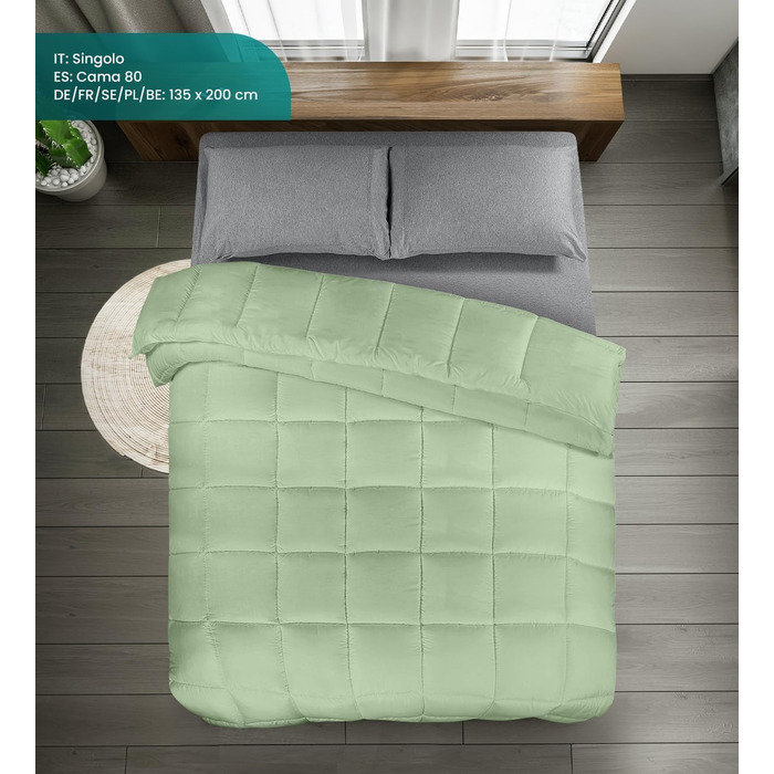 Ковдра Utopia Bedding для 2 осіб, 135x200 см, білий колір, мікрофібра, 4 сезони