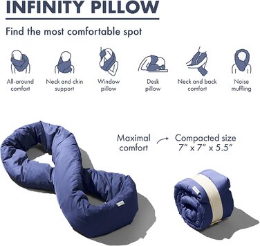 Подушка дорожня для шиї Huzi Infinity Pillow