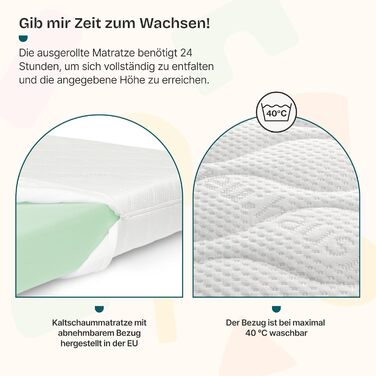 Дитяче ліжко en.casa Treviolo з матрацом, будиночок, ліжко-платформа для дітей, захист від падіння, ліжко Montessori, ігрове ліжко, сосна, білий (дерево, 70 x 140 см)