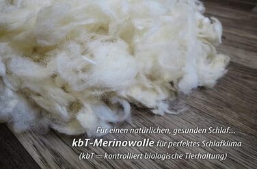 Подушка Franknatur 40x80 Merino Virgin Wool Органічна бавовна KBA Подушка Надія-2 (80 х 80 см)