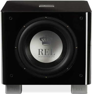 Сабвуфер REL Acoustics T/9x, фронтальний 25,4 см, стрілка бездротова, чорний глянець