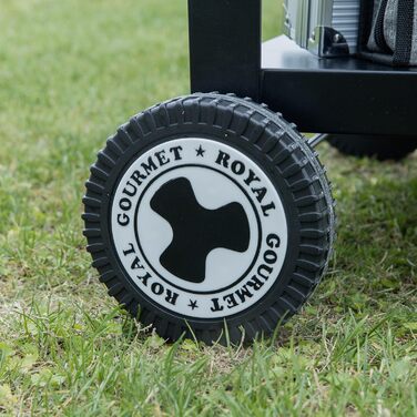 Столик Royal Gourmet PC3404S на коліщатках з контейнером для сміття, для вулиці, саду, тераси, грилю, кухні, візок для приготування їжі, 76,2 x 48,3 см, стільниця з нержавіючої сталі, сріблястий