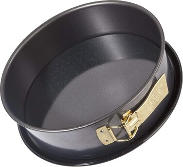 Форма для випічки Zenker Springform Deluxe з кришкою, діаметр Ø, з емальованим дном, для сочних тортиків на винос (колір: чорний металік), 1 шт.