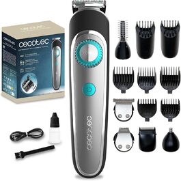 Триммер для тіла Cecotec Bartschneider PrecisionCare Multigrooming 6-в-1 з акумулятором. Насадки 3-20 мм, водонепроникність IPX7, 60 хв роботи, швидка зарядка