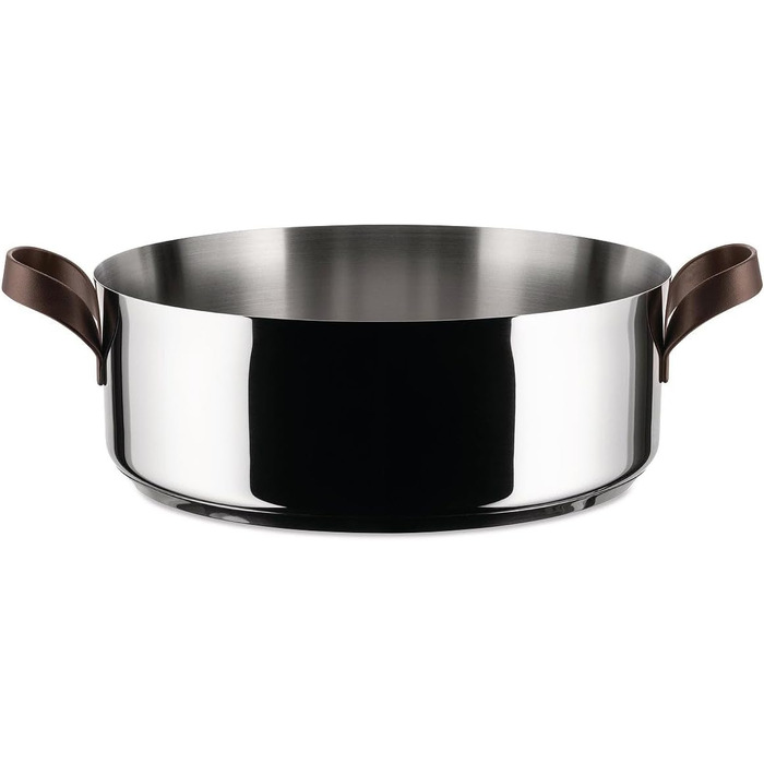 Каструля Alessi Edo з нержавіючої сталі, 11.6 л, з двома ручками, коричнева