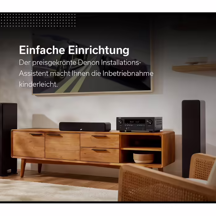 Denon AVR-S970H AV-ресівер 7.2, Hi-Fi підсилювач з Dolby Atmos, DTS:X, 8K HDMI, Bluetooth, Wi-Fi, AirPlay 2, HEOS, Alexa, чорний