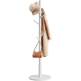 Дерев'яний вішак для одягу Edihome з 8 гачками, 172 x 38 x 38 см, для передпокою, коридору або спальні