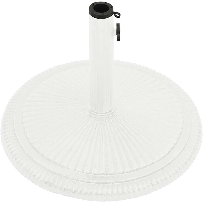 Підставка для парасольки від сонця, чавунна, біла 45x45x30 см - vidaXL