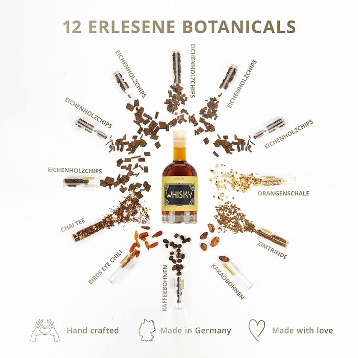 Набір для приготування віскі AMARI® DIY – ідеальний подарунок для поціновувачів, з аксесуарами для домашнього виготовлення та дегустації