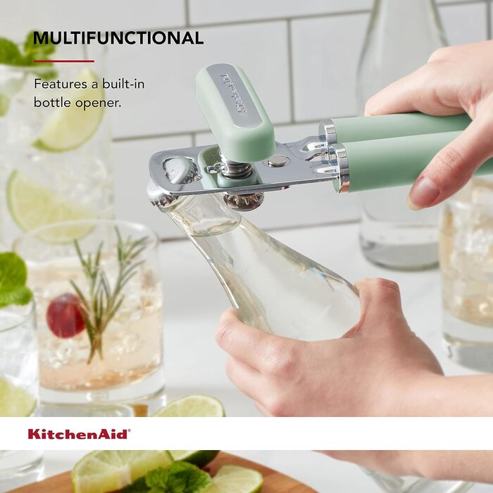 KitchenAid Gourmet Двофункціональний відкривач банок та пляшок, 21.6 см, Pistazie