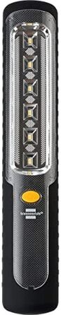 Акумуляторний світлодіодний ручний ліхтар Brennenstuhl HL 300 AD/Dynamo з батареєю та USB-кабелем (300 лм, бездротовий робочий ліхтар із часом горіння до 9 годин, вбудований гачок і магніт, аксесуари для кемпінгу) 300 90 люмен