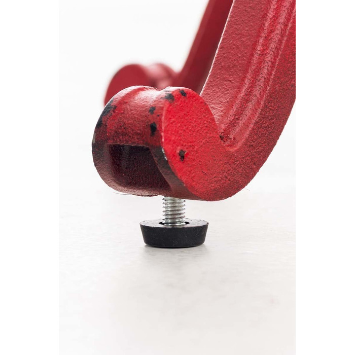 Topower Крісло-стілець у стилі ретро/вінтаж, фермерський дизайн, дерев'яний, поворотний, для кухні, регульована висота (Antique Red)