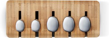 Набір ножів Joseph Joseph Elevate SlimBlock 5 шт. з точилкою, чорний (бамбук)