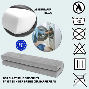 Захист для ліжечка дитячого бортик-подушка від випадання (бежевий, 120 см) Бежевий велюр