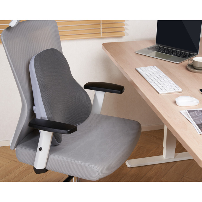 Ергономічна подушка для попереку OfficePro LP600G Gray