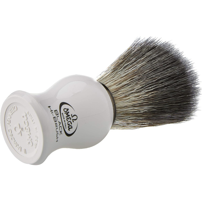 0196745 - Pennello da Barba in Fibra 'Black Hi-Brush', Bianco, 0196745 - Pennello da Barba in Fibra 'Black Hi-Brush', Bianco