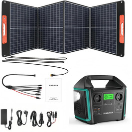 Портативна електростанція сонярна 500W (1000W пік) з USB-C 65W, 725Wh для кемпінгу, подорожей, RV та надзвичайних ситуацій (BS100)