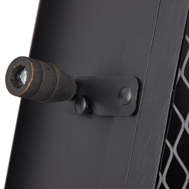 Піч для тераси Relaxdays з дверцятами, чорна