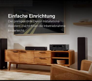 Канальний AV-ресивер Denon AVR-S970H, Dolby Atmos, 8K HDMI, Bluetooth, Wi-Fi, Alexa, Чорний, 7.2-