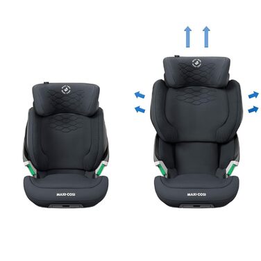 Автокрісло Maxi-Cosi Kore Pro i-Size, 3,5-12 років, 100-150 см, світло ClickAssist, регульована висота/ширина, бічний захист плюс, автентичний графіт