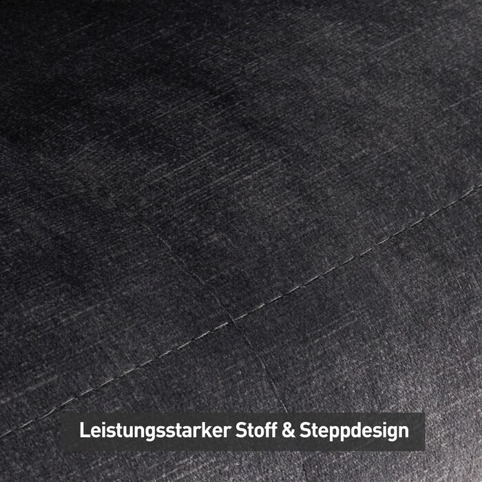 CLIPOP Комплект стільців для їдальні (6 шт.), з підлокітниками, штучна шкіра, для кухні, вітальні, сірий велюр