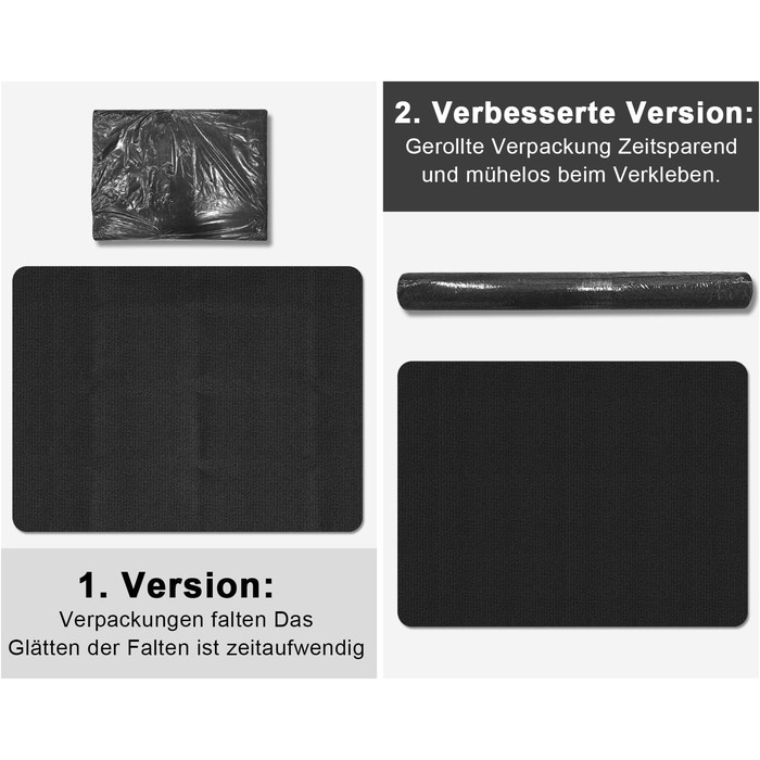 Килимок під стілець | 90x140 см | Захист для підлоги | Килимок для офісного стільця | Чорний